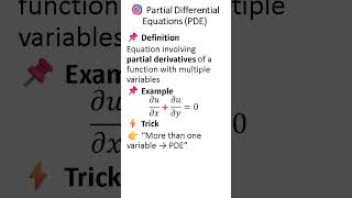 Partial Differential Equations (PDE) Formula