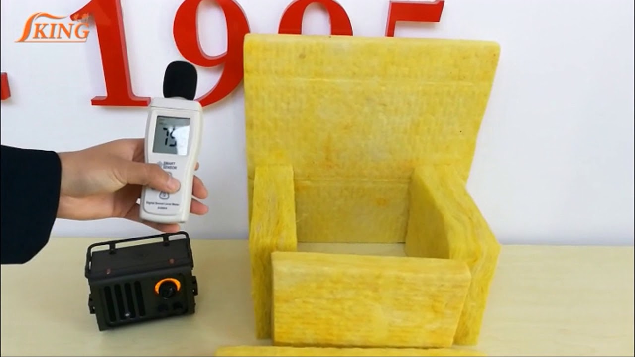 ISOKING Glass wool board have good performance on fireproof and soundproof insulation