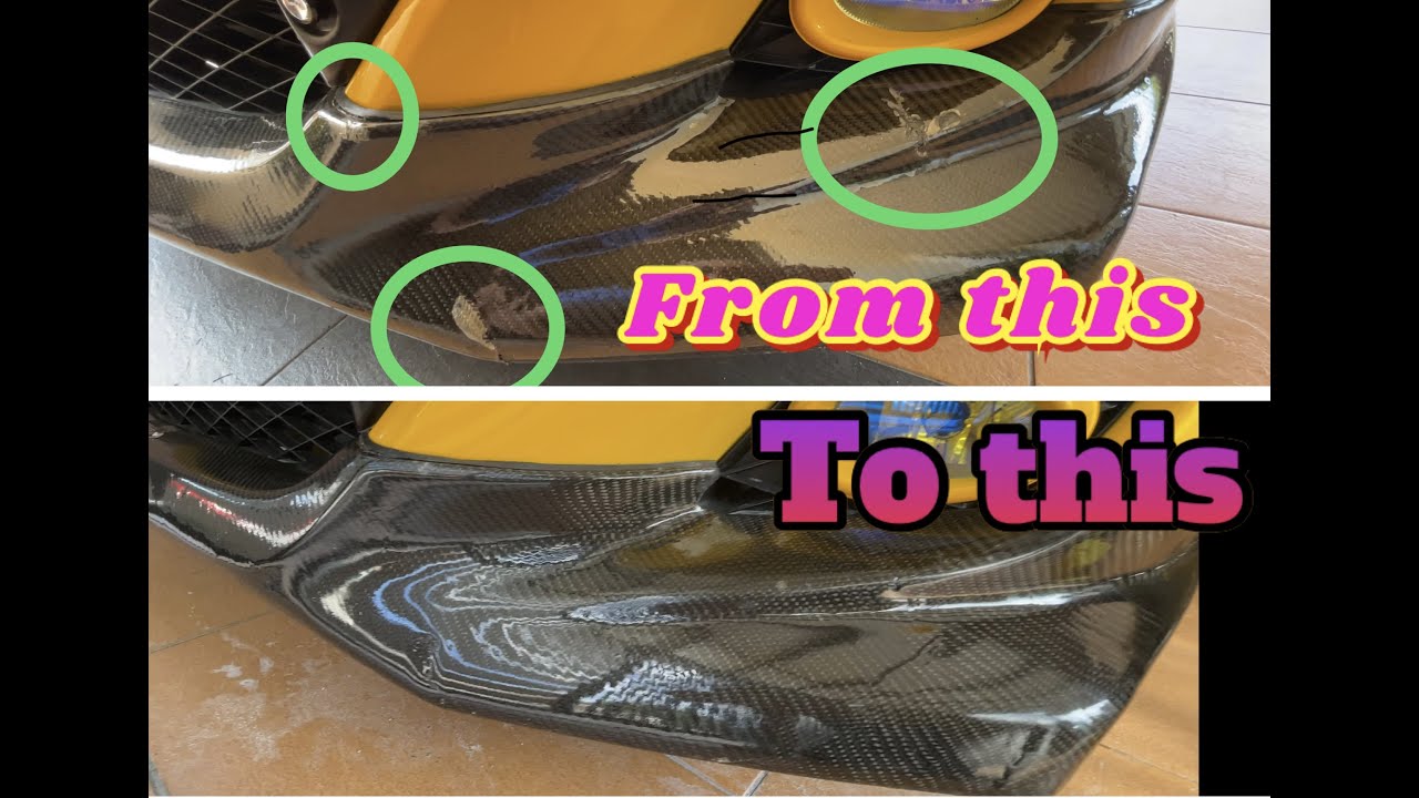 Repair clear coat carbon fiber yang dah rosak YouTube