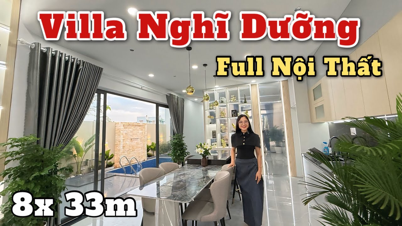 BÁN VILLA SÂN VƯỜN NGHĨ DƯỠNG GIÁP SÀI GÒN😮Hồ Bơi Sân Vườn Chồi Mát Full Nội thất gần  Chợ