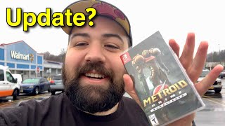 Picking up Metroid Prime Remastered physical Check for update Unboxing