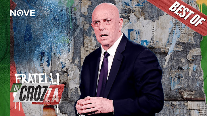 Crozza "Siamo ormai una generazione di idioti" | Fratelli di Crozza