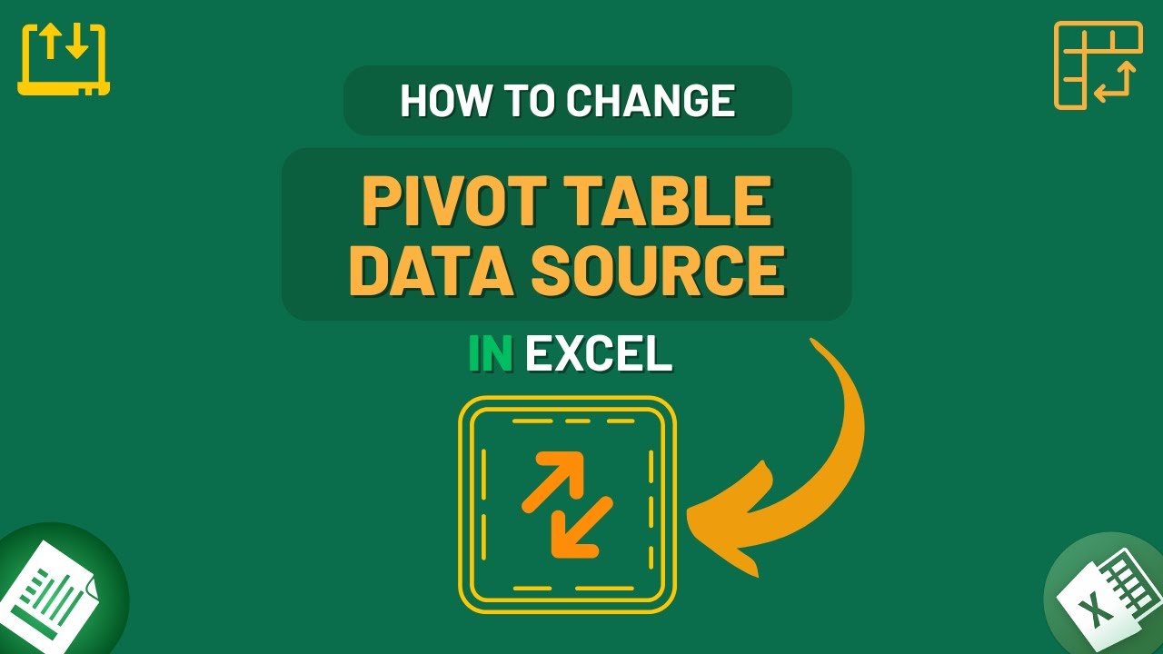 Как изменить источник данных сводной таблицы в Excel