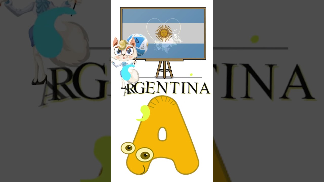 A for Argentina | Argentina | Fifa World Cup 2022 | Football | Learn Alphabet |  Edukids Learning TV