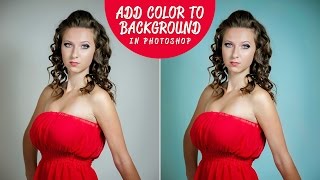 How to Add Colored Background to Portraits in Photoshop & Lightroom