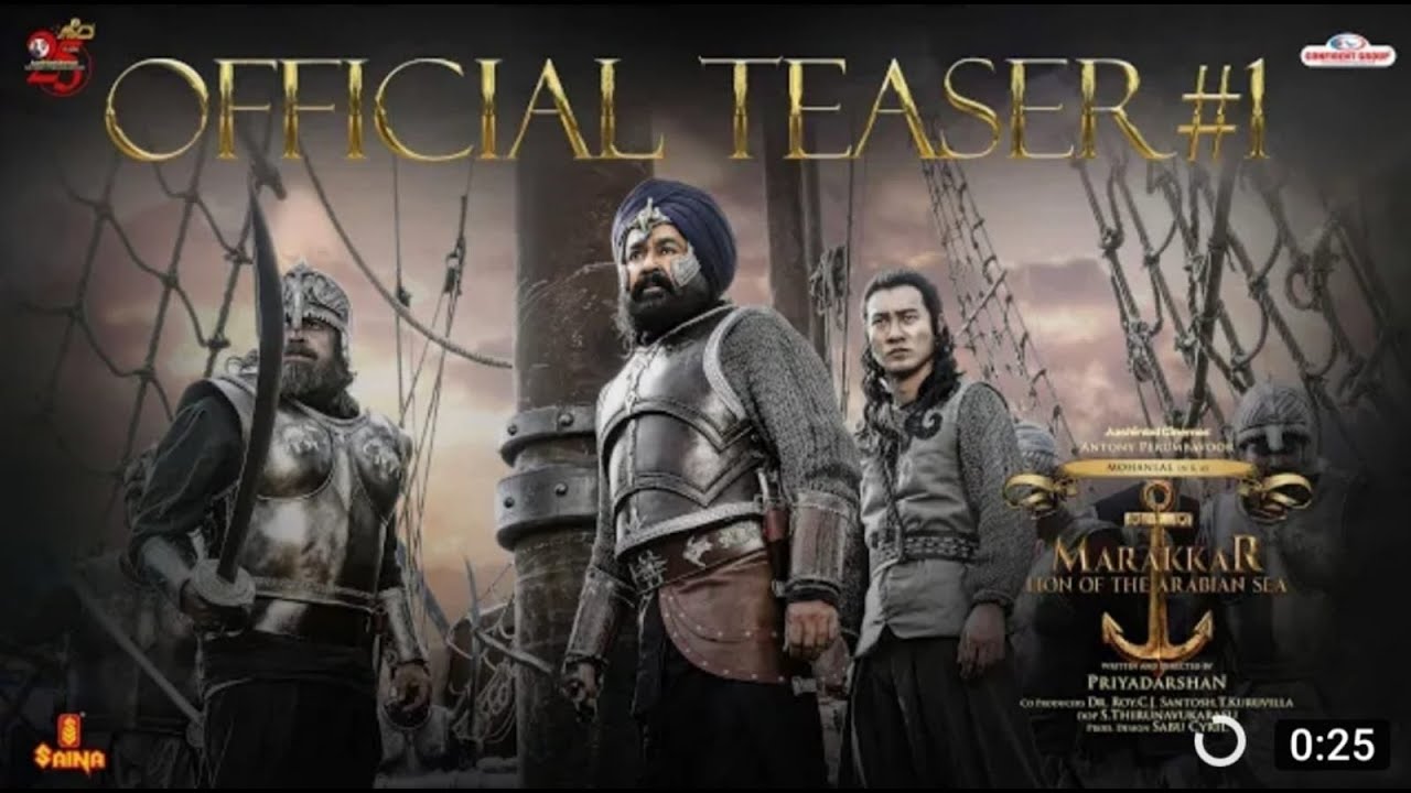 Marakkar Teaser | Lion of the Arabian Sea Un Official  | Mohanlal | Priyadarshan | Aashirvad Cinemas