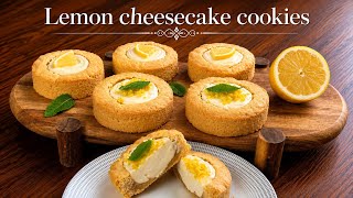 New Style Lemon Cheesecake Cookies | Summer Dessert