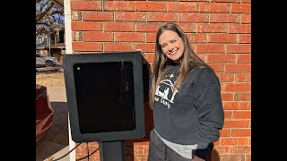 Nice steel electric vehicle charging pedestal! #ad