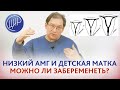 Аменорея в 40 лет. Низкий АМГ и "детская матка". Возможно ли иметь детей? Гузов И.И.