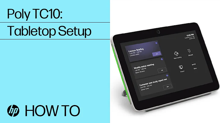 Poly TC10: Tabletop Setup | HP Support