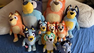 My Bluey plush collection as of June 2022