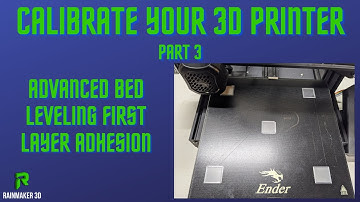 Advanced Bed Leveling First Layer - Calibrating your 3D printer Part 3 - Ender 3 V2