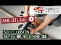 Sockelleisten montieren teil 1 gehrung schneiden