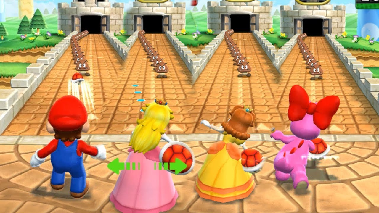 Mario Party 9 Step It Up - Mario vs Peach vs Daisy vs Birdo Master Difficulty| Cartoons Mee