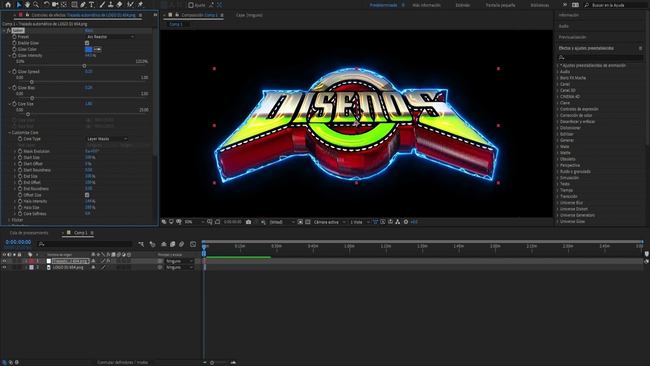 Tutoriales  Logotipo Sonidero  2022 Adobe After Effects 2020