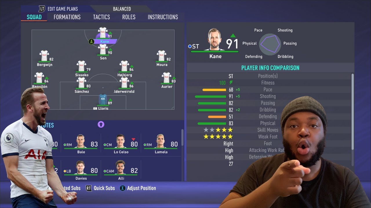 The BEST Formation For Spurs In Fifa 21, Tactics and Instructions