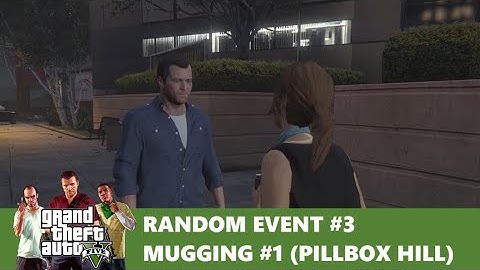GTA 5 PS5 - Random Event #3 - Mugging #1 (Pillbox Hill)
