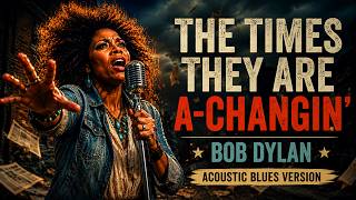 The Times They Are A-Changin' - Bob Dylan | Late Night Acoustic Blues (Soulful Vocal & Harmonica)