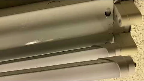 How to change 8 foot fluorescent light to LED
