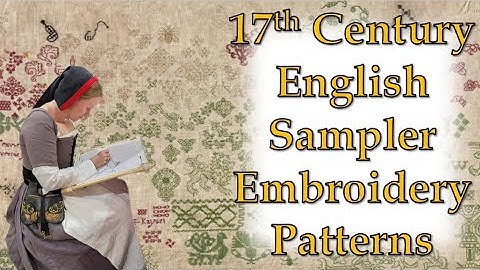 17th Century Embroidery Patterns from an English Sampler at the Cleveland Museum of Art