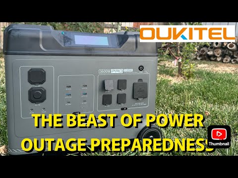 Massive 5120Wh Portable Power Station, OUKITEL P5000 Pro for RV, Camping & Backup