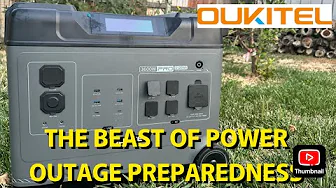 Massive 5120Wh Portable Power Station, OUKITEL P5000 Pro for RV, Camping & Backup