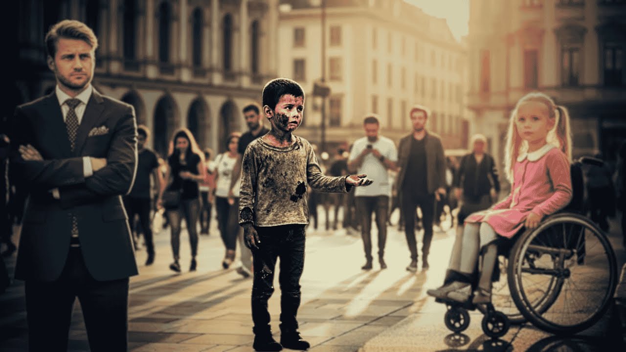 „ODDAJ WÓZEK INWALIDZKI I UWIERZ” — POWIEDZIAŁ CHŁOPIEC Z ULICY… BOGACZ ZAMILKŁ