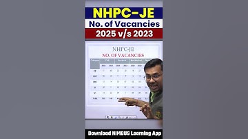 NHPC JE Vacancy Analysis 2025 vs 2023 🔥 जानिए किस साल कितनी Vacancies |  कितनी Vacancies आईं इस बार?