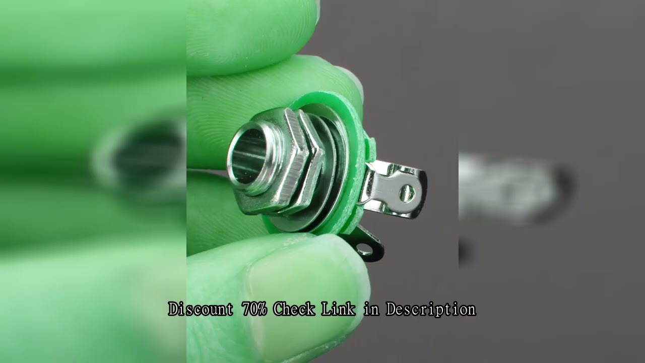 6.35mm Mono Input Jack 2-Conductor 1/4 Inch Guitar Plug Socket Noise Reduction Guitar Parts Accessor