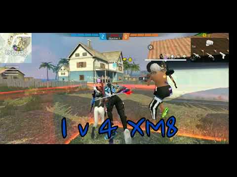 Free Fire 1 v 4 fun Game play #clashsquad #trending #freefire #js ff gaming