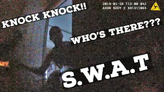 Suspect Plays Hot Potato With Swats Flash Bang During Raid