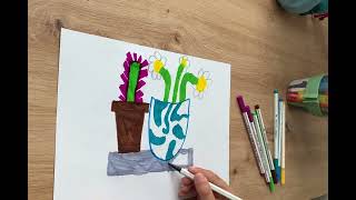 🎨🎨🎨Как легко научиться рисовать лаванду и ромашки для детей: пошаговый урок