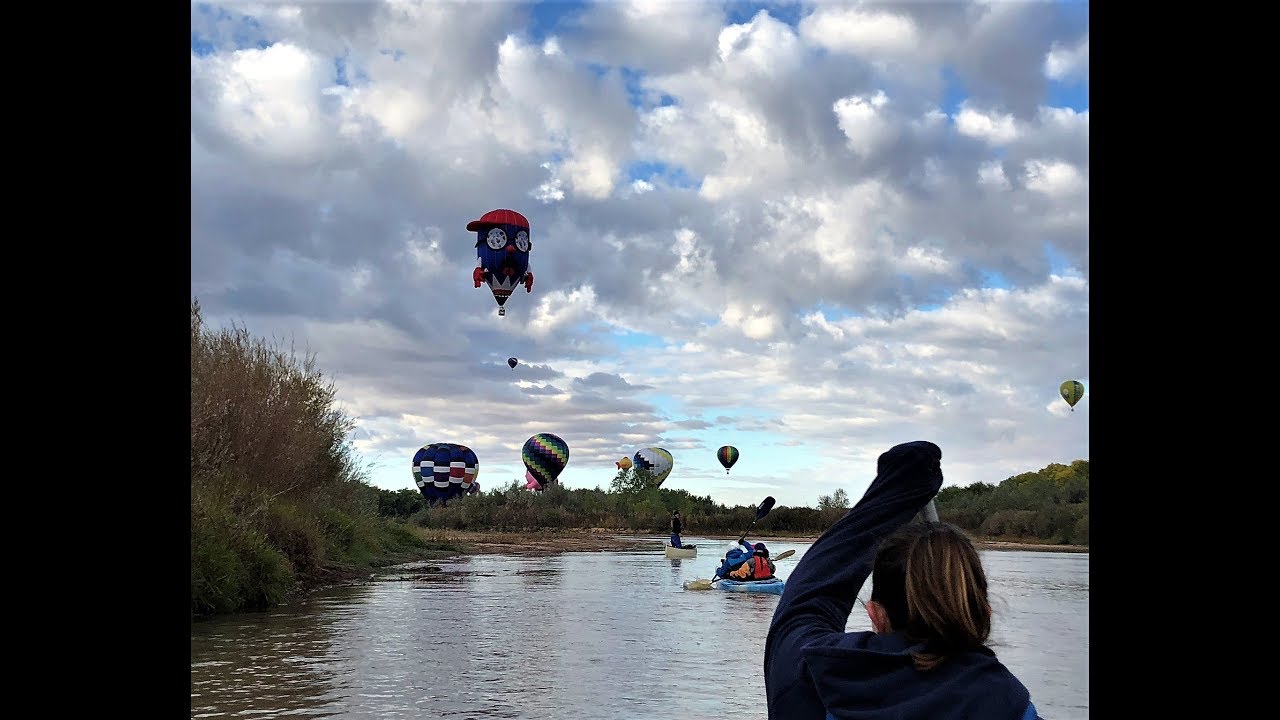 Canoeing down the Rio Grande during the Balloon Fiesta YouTube