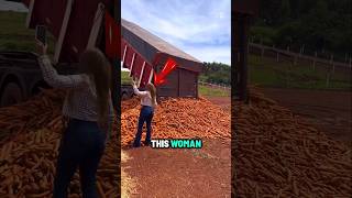 Why she buys 22 tons of ugly carrots every week 🥕 #usa