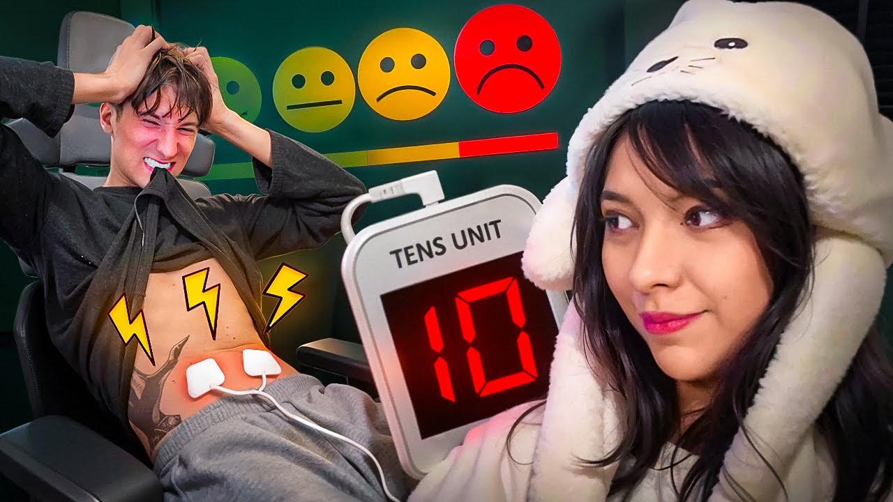 Парень пробует симулятор менструальных болей 🩸🩸🩸