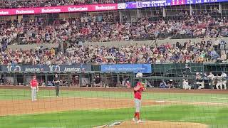 Los Angeles Angels Ryan Johnson windup delivery Dallas Baptist 8/22/26 vs Texas Rangers