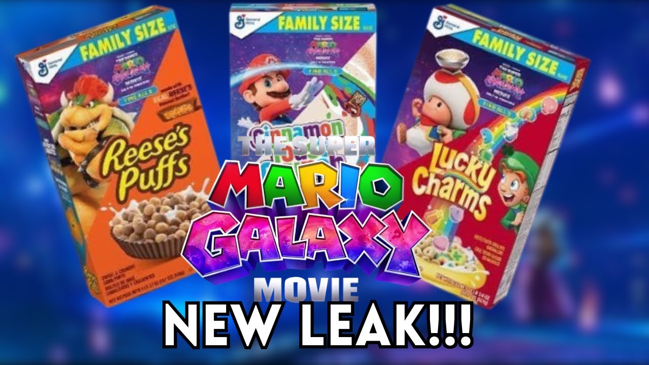 Утечка информации о новых хлопьях для завтрака по мотивам фильма «Супер Марио Галактика»!!!