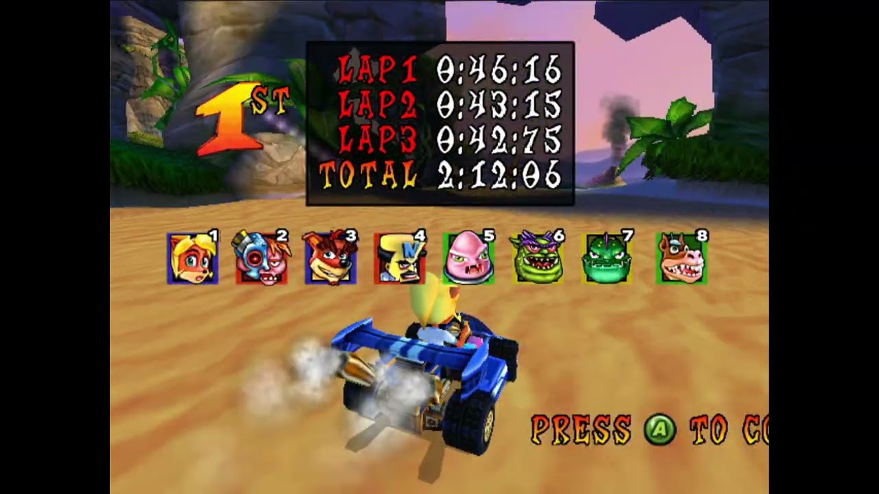 Crash Nitro Kart via Xbox360 RGH 480p 60fps