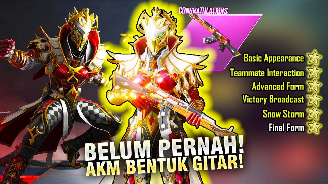 TOP UP RP 5.000.000 BELI AKM GITAR! PERTAMA KALI PUBG MOBILE BUAT SKIN SEPERTI INI!