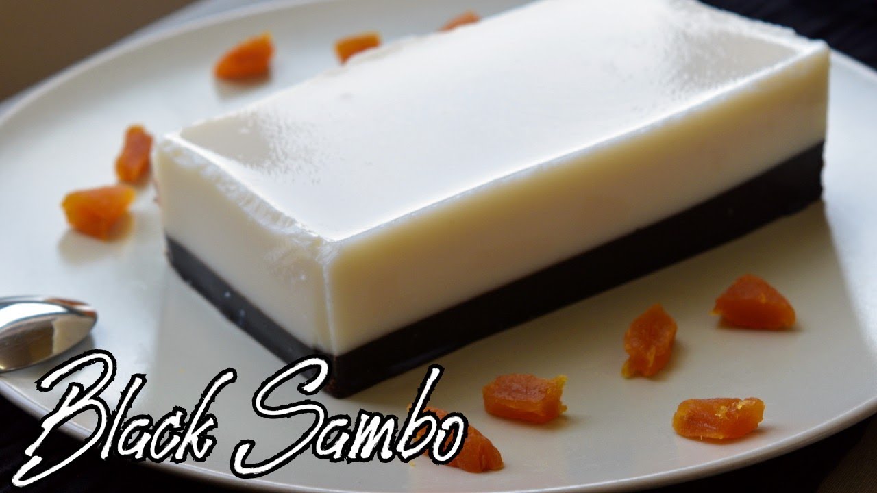 BLACK SAMBO CHOCOLATE GELATINE EASY DESSERT RECIPE bites of