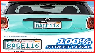Great product -  Aujen Silicone License Plate Frames 2 PCS for US Standard Car, 100% Street Legal Li screenshot 1