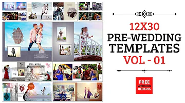 2022 Pre-Wedding 12x30 Vol-01 Templates Pre Wedding Background Zip File | Free Wedding Designs 🔥