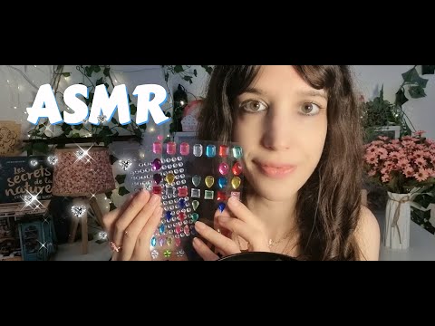 ASMR ♡ Je te colle des Diamants sur le Visage 💎 (Face Touching)