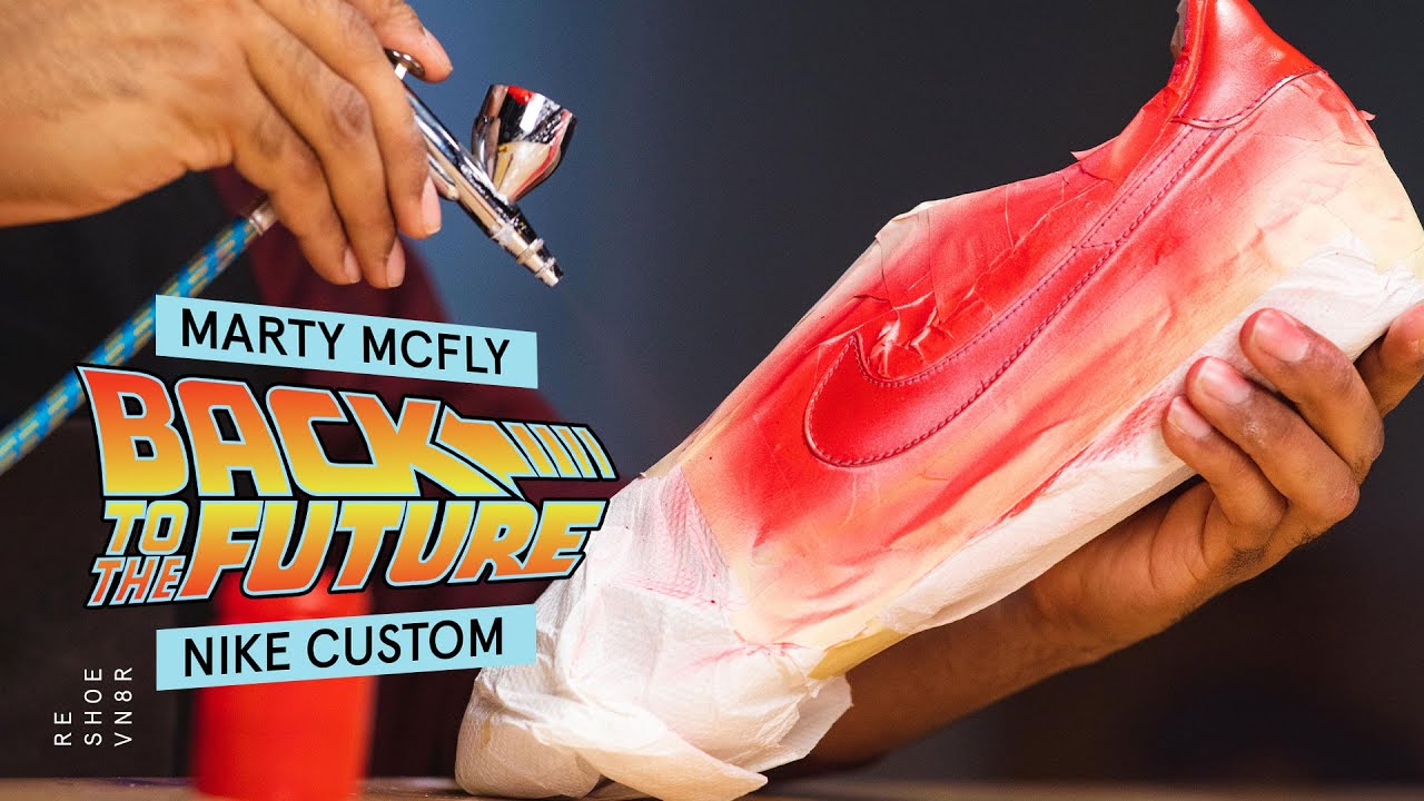 verwerken condensor Zeggen Marty McFly Back To The Future 1982 Nike Bruins Custom - YouTube