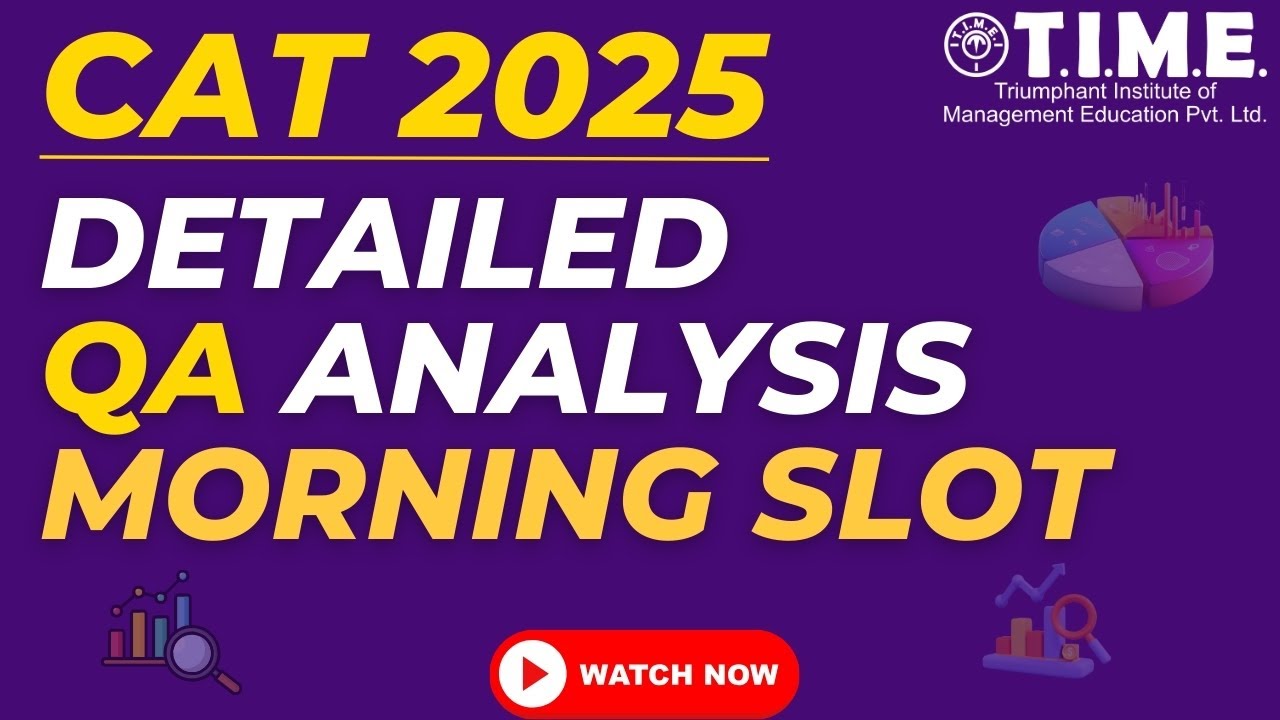 CAT 2025 Analysis | Detailed QA Analysis - CAT 25 Morning Slot (Slot 1 ...