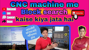 CNC machine me BLOCK SEARCH kaise kare // सीएनसी मशीन में ब्लॉक सर्च कैसे करे // #viralvideo #cnc 🔎🙋