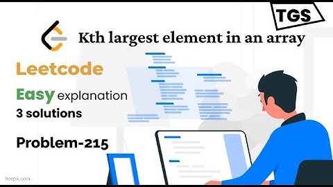 kth largest element in an array