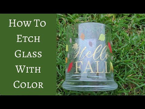 Video: Kun je geëtst glas kleuren?
