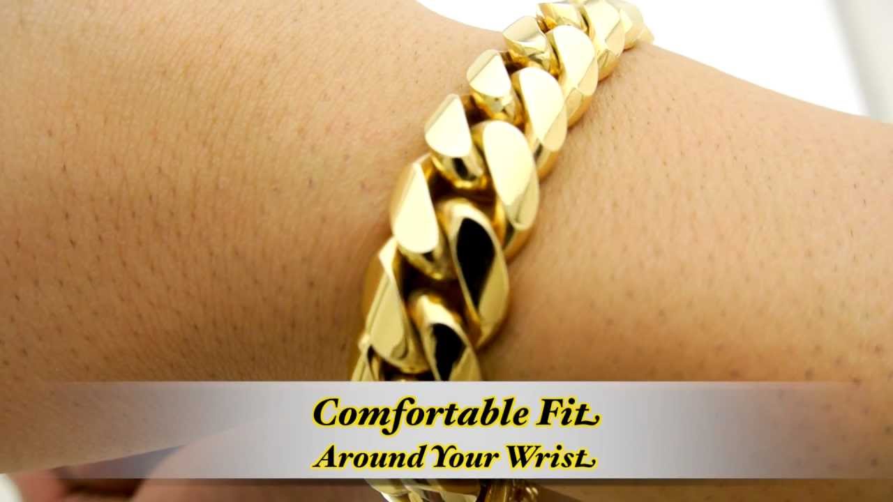 15mm Miami Cuban Link Bracelet HD Hand Made Custom Daniel Jewelry Inc