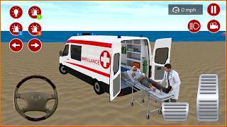Ambulans Oyunu İzle 3D - American Ambulance Simulator #555 || Ambulans oyunları 4K Android Gameplay